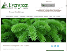 Tablet Screenshot of evergreenlandtitle.com